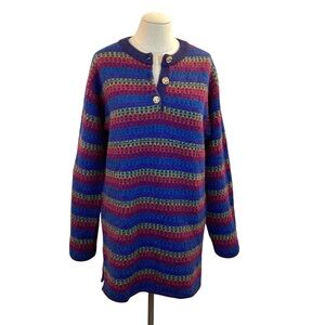 Southern Cross Designs Peru Alpaca Sweater Dress Multicolor